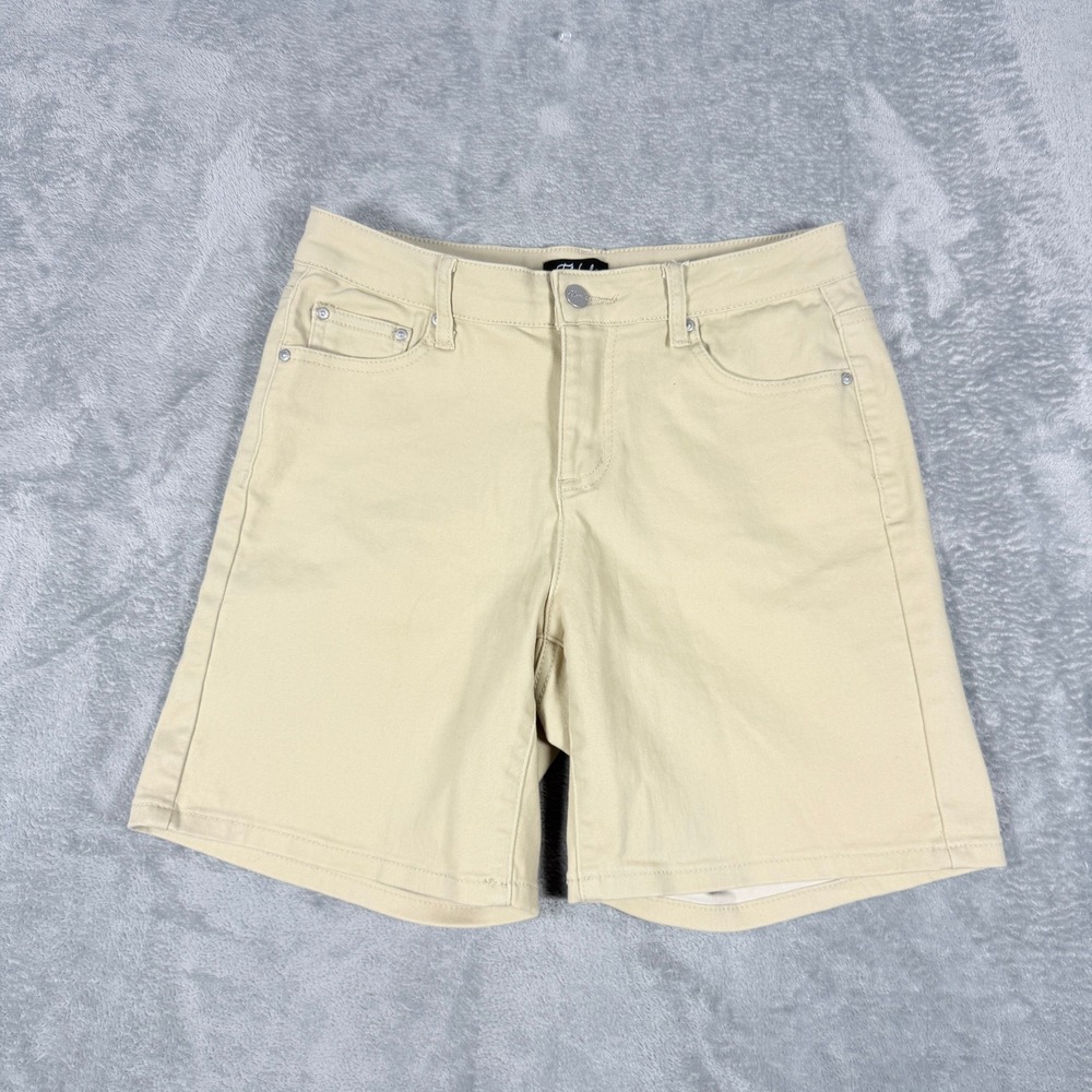 Tailormade Womens Size 6 Khaki Tan Casual Stretch 5-Pocket Shorts